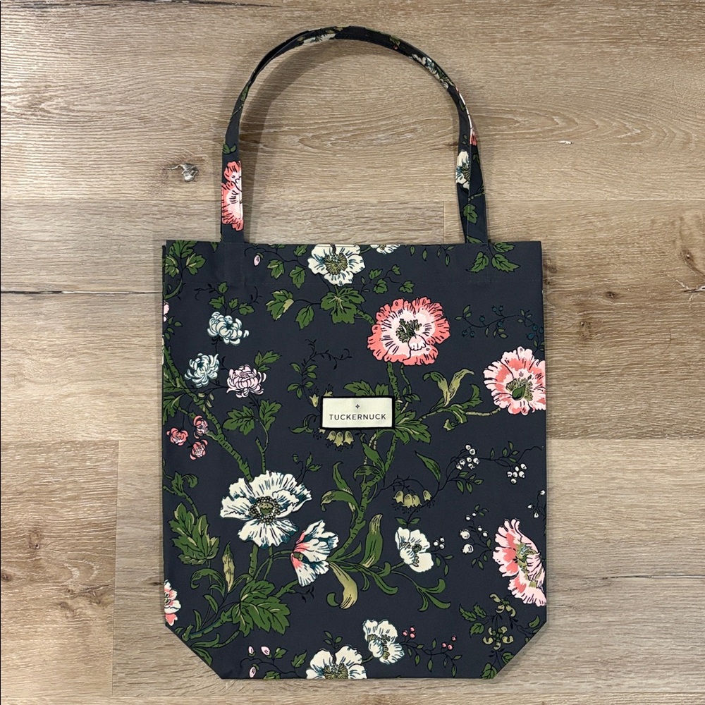 ❌SOLD❌NEW [Tuckernuck] Floral Designer Shopping Tote Everyday Shoulder Bag - Picture 2 of 10